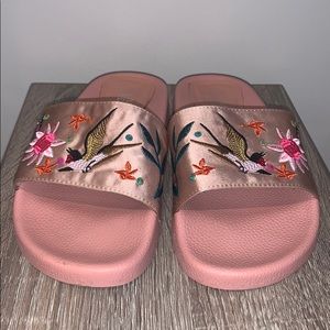 Embroidered Slides